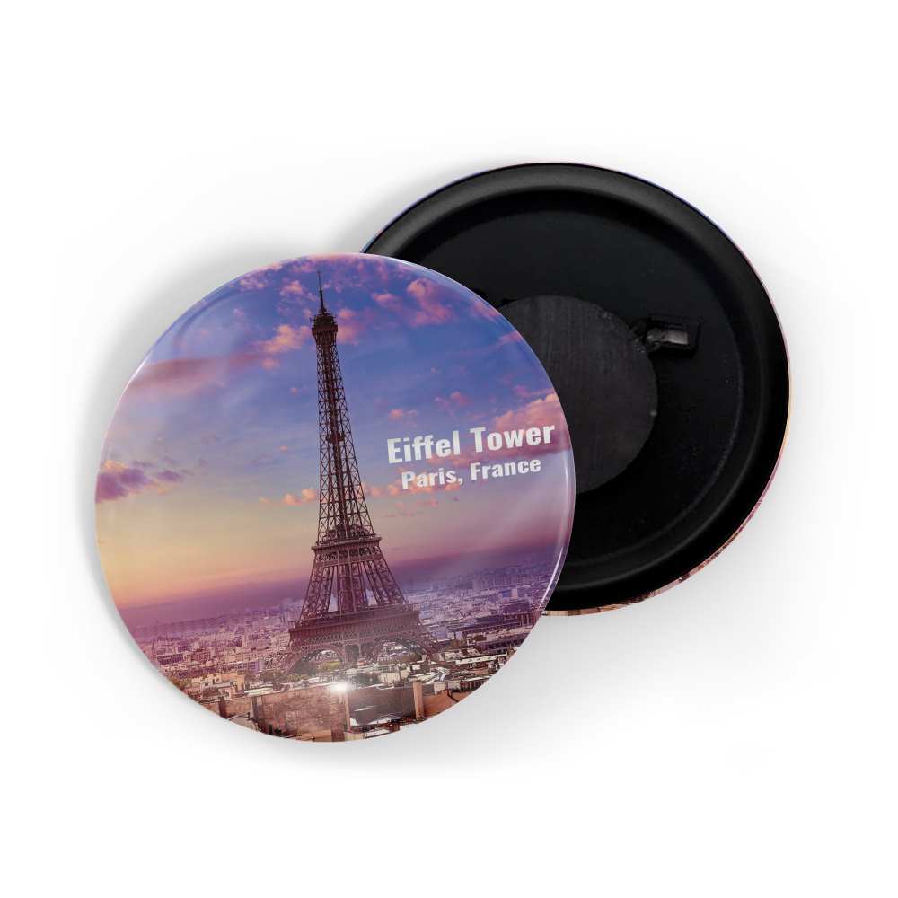 dhcrafts Fridge Magnet Multicolor Famous Tourist Place Eiffel Tower Paris France D3 Glossy Finish Design Pack of 1
